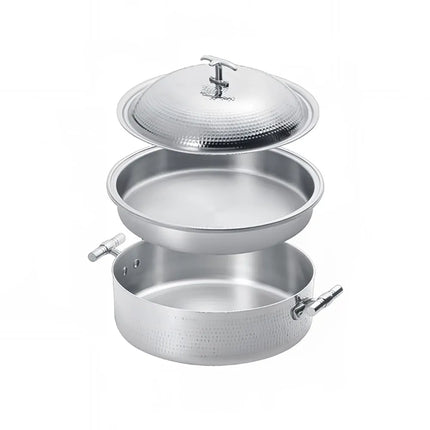 Eastern Tabletop 5906B 6 qt Round Induction Chafing Dish w/ Lift Off Lid, Stainless Steel