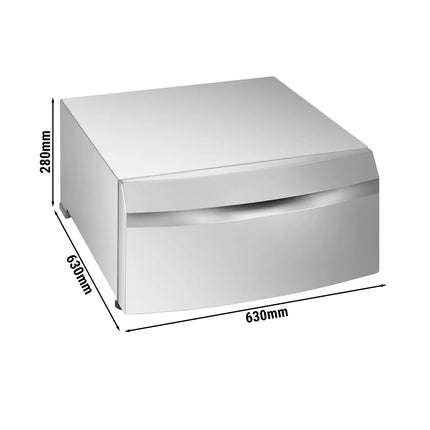 Electrolux Professional ELECTROLUX | Washer Dryer Pedestal with Drawer – myPRO/myPROzip - Stainless Steel - 630x630x280 mm