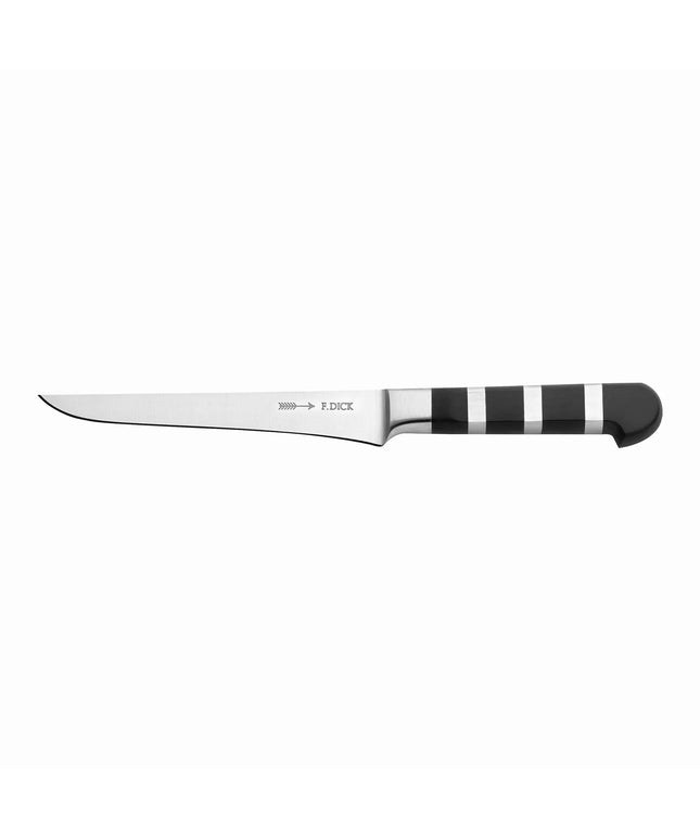 F. DICK | 1905 Boning Knife – 150 mm Blade - Black/Silver Handle