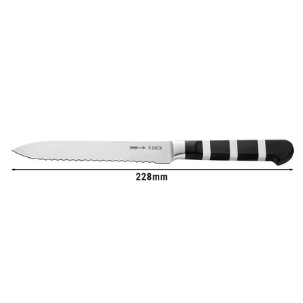 F. DICK | 1905 Utility Knife 13 cm – Black/Silver Handle - German Steel