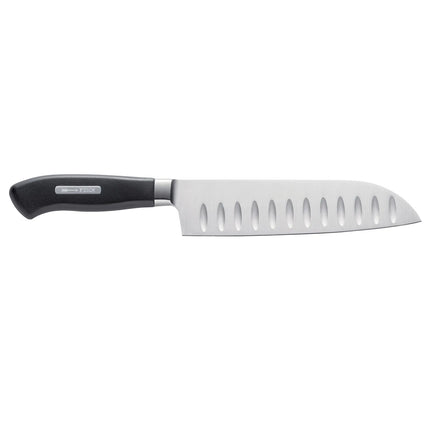F. DICK | ActiveCut Santoku Knife – Granton edge (Kullenschliff) - 180 mm - Black handle
