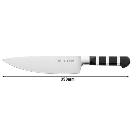 F. DICK | AJAX Chef's Knife – 1905 Collection - 21 cm Blade - German Steel - Black/Silver Handle