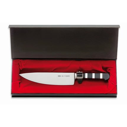 F. DICK | AJAX Chef's Knife – 1905 Collection - 21 cm Blade - German Steel - Black/Silver Handle