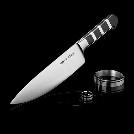 F. DICK | AJAX Chef's Knife – 1905 Collection - 21 cm Blade - German Steel - Black/Silver Handle