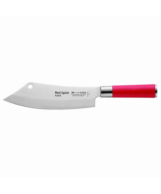 F. DICK | AJAX Chef's Knife – 200 mm Blade - Red Handle - Red Spirit - German Steel
