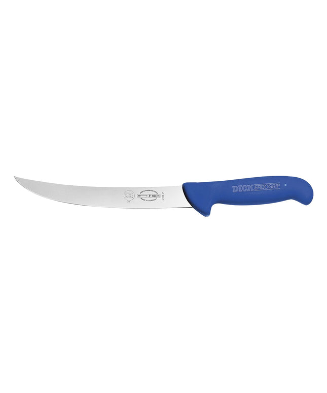 F. DICK| Carving knife ErgoGrip – 210 mm blade - Blue handle - Stainless steel