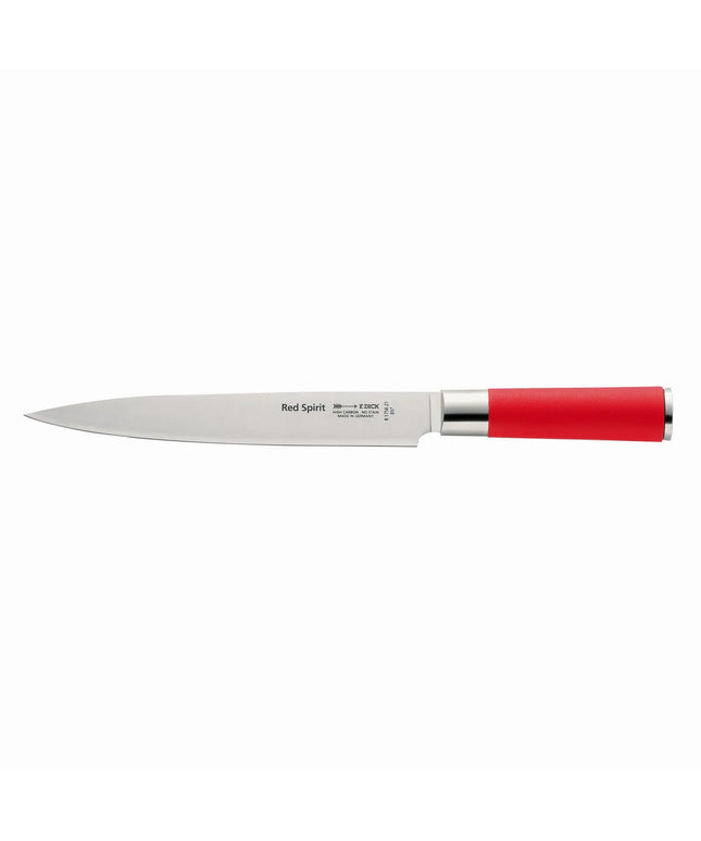 F. DICK | Carving Knife – Red Spirit - 210 mm Blade - Red Handle - Made in Germany