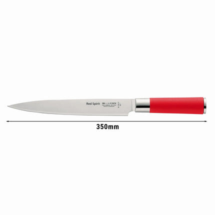 F. DICK | Carving Knife – Red Spirit - 210 mm Blade - Red Handle - Made in Germany