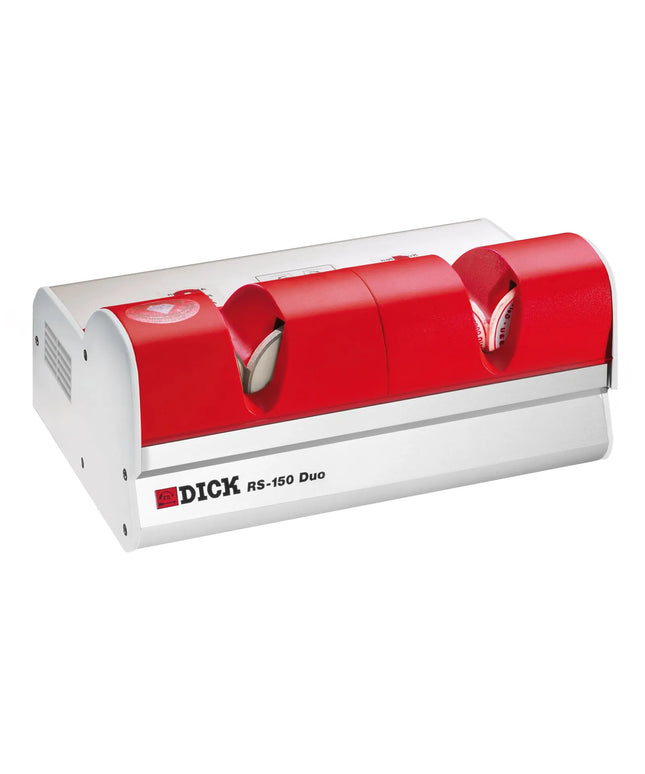 F. DICK | Commercial RS-150 Duo Electric Knife Sharpener – Diamond & Honing Wheels - Red - 75 W