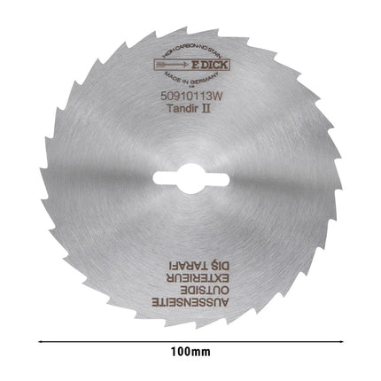 F. DICK | Doner Kebab Slicer Blade Ø100 mm – serrated edge - stainless steel - Made in Europe