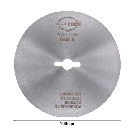 F. DICK | Doner Kebab Slicer Blade Ø100 mm – smooth edge - stainless steel - Made in Europe