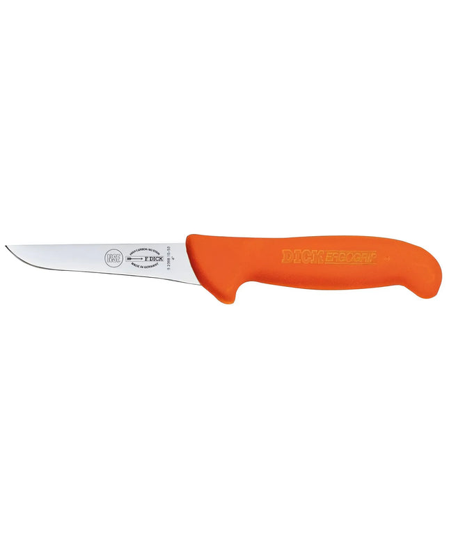 F. DICK | ErgoGrip Boning Knife – 100 mm blade - Orange handle - Made in Germany