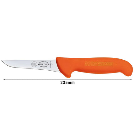 F. DICK | ErgoGrip Boning Knife – 100 mm blade - Orange handle - Made in Germany
