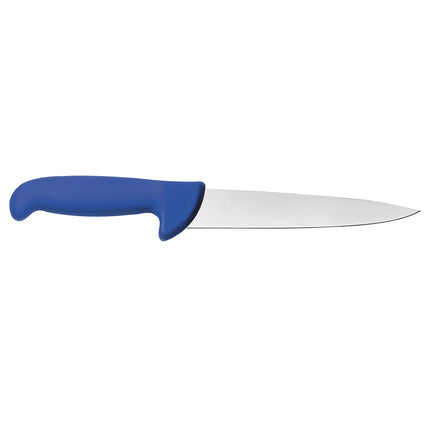 F. DICK | ErgoGrip Butcher Sticking Knife – 150 mm blade - Blue handle - NSF certified