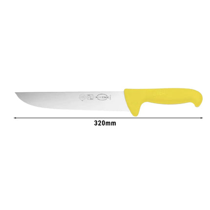F. DICK | ErgoGrip Sticking Knife – 18 cm blade - Plain edge - Yellow handle