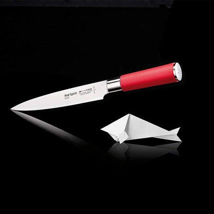 F. DICK | Filleting Knife – Red Spirit - 18 cm Blade - Red Handle