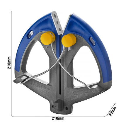F. DICK | Magneto Steel Hyperdrill Knife Sharpener with Magnetic Guide – Blue - Without Base Plate