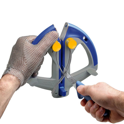 F. DICK | Magneto Steel Hyperdrill Knife Sharpener with Magnetic Guide – Blue - Without Base Plate