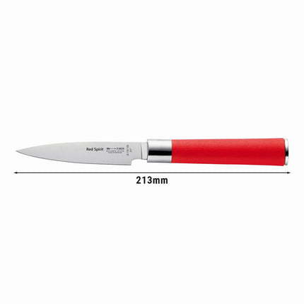F. DICK | Office cutter – Utility/Paring Knife - 90 mm Blade - Red Handle - Red Spirit