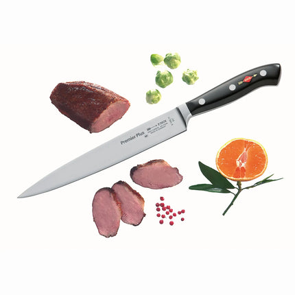 F. DICK | Premier Plus Carving Knife – 21 cm Blade - Black Handle - Made in Germany