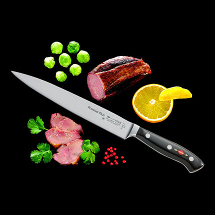 F. DICK | Premier Plus Carving Knife – 21 cm Blade - Black Handle - Made in Germany