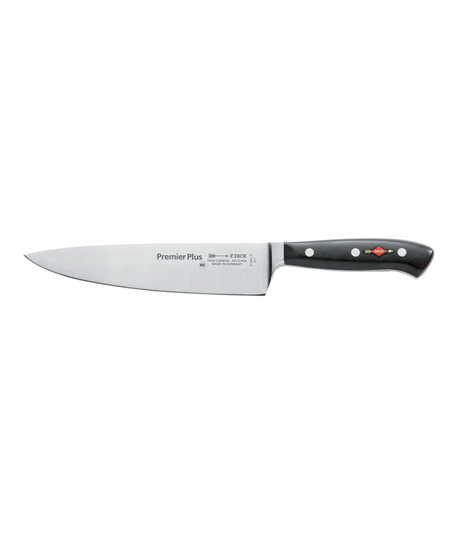 F. DICK| Premier Plus Chef's Knife – 21 cm blade - X50CrMoV15 steel - black handle