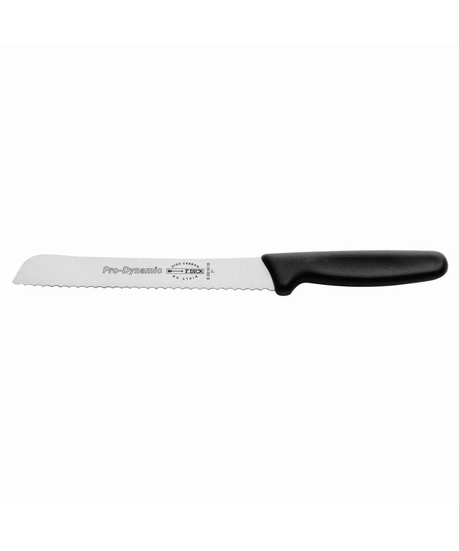 F. DICK | ProDynamic Bread Knife – 180 mm Blade - Serrated Edge - Stainless Steel - Black Handle