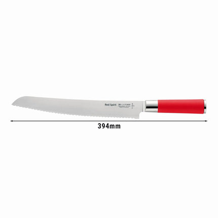 F. DICK | Red Spirit Serrated Bread Knife – 26 cm blade - red handle - made in Germany