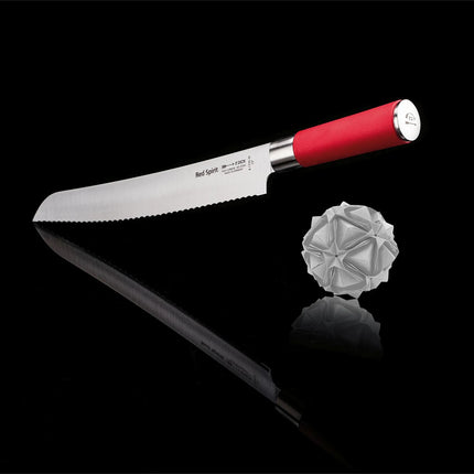 F. DICK | Red Spirit Serrated Bread Knife – 26 cm blade - red handle - made in Germany