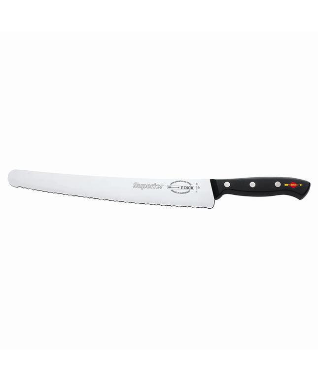 F. DICK | Superior Serrated Pastry Knife 26 cm – Black/Silver Handle - X55CrMo14