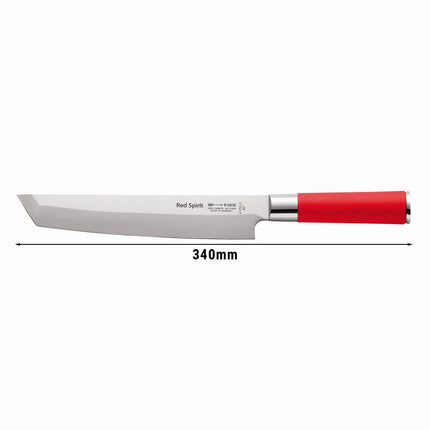 F. DICK | Tanto knife – Red Spirit - 210 mm Blade - Red Handle - German Steel