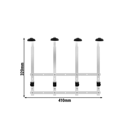 FUCHS | Wall holder for 4 bottles - 0.7 to 1 liter