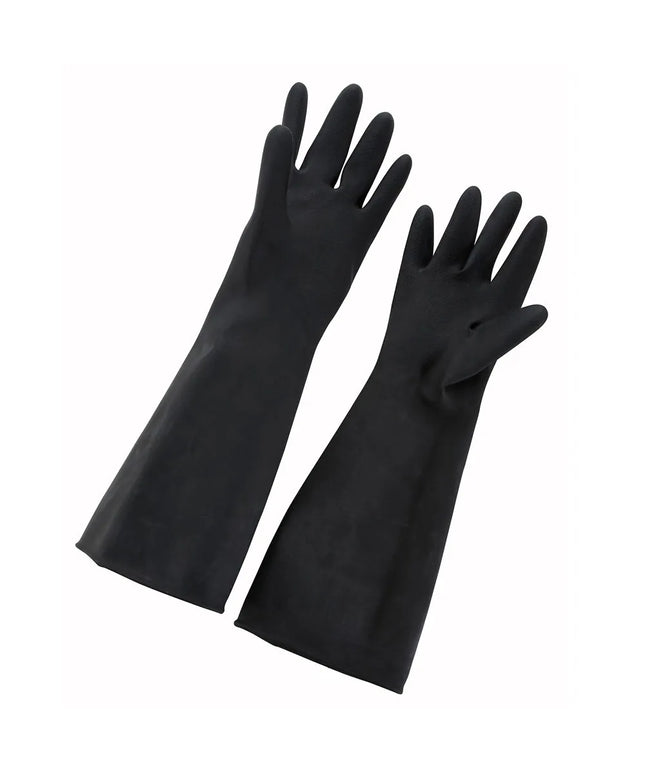 Găng Tay Cao Su Latex Tự Nhiên Winco NLG-1018 Cỡ Lớn 25 x 46 cm, Màu Đen