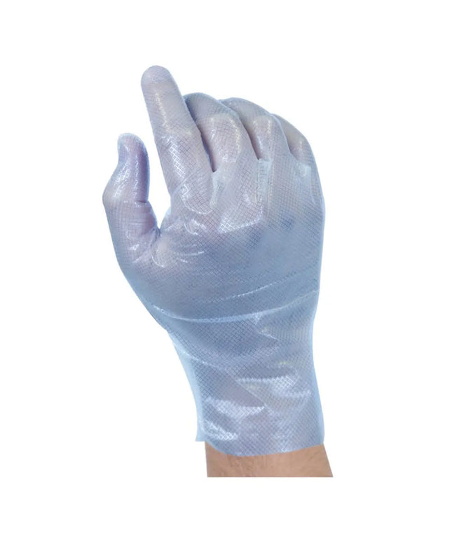 Găng Tay Dùng Một Lần Đa Năng Hybrid Polyethylene Handgards 303363564 - Không Bột, Màu Xanh, Cỡ XL