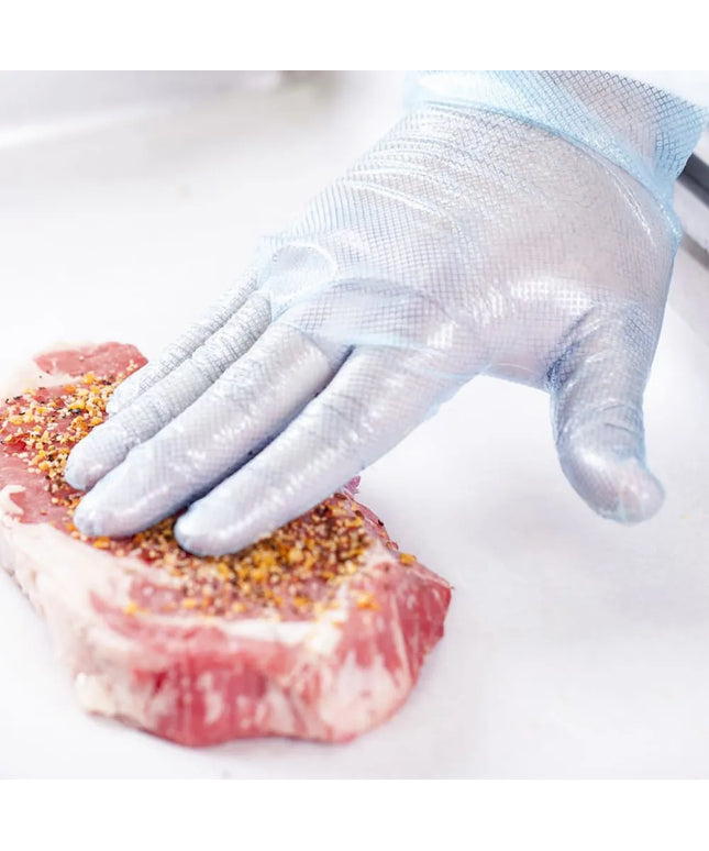 Găng Tay Dùng Một Lần Đa Năng Hybrid Polyethylene Handgards 303363564 - Không Bột, Màu Xanh, Cỡ XL