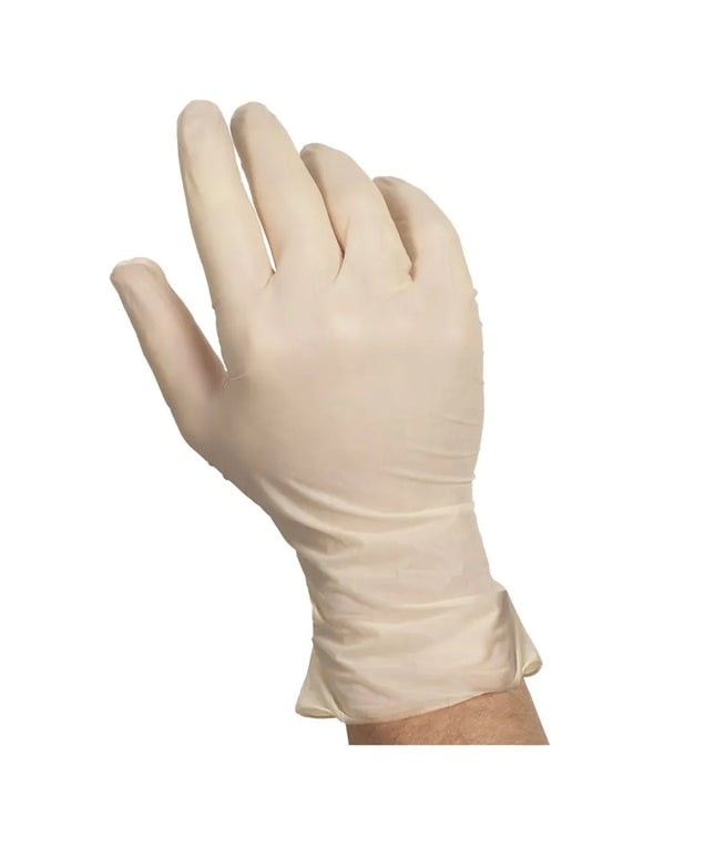 Găng Tay Dùng Một Lần Đa Năng Latex Handgards 304750142 - Không Bột, Màu Ngà, Cỡ M