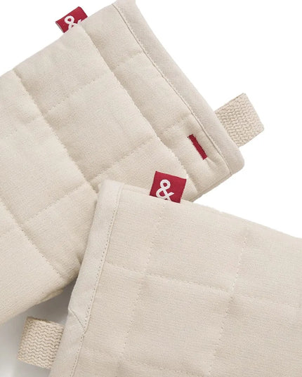 Găng Tay Lò Nướng Kiểu Rối Hedley & Bennett HB001701 27 cm - Cotton, Trắng Yến Mạch
