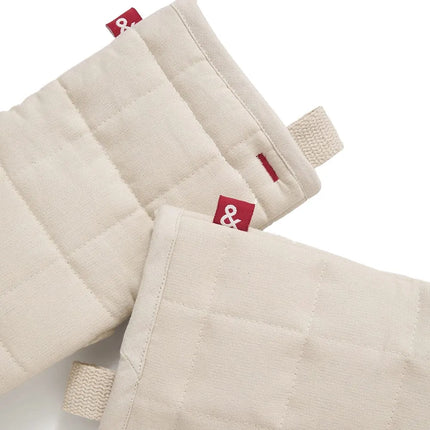 Găng Tay Lò Nướng Kiểu Rối Hedley & Bennett HB001701 27 cm - Cotton, Trắng Yến Mạch