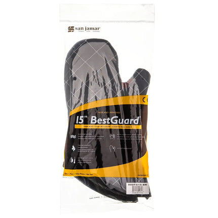 Găng Tay Lò Nướng San Jamar 800FG15-BK BestGuard™ 38 cm - Poly-Cotton, Đen