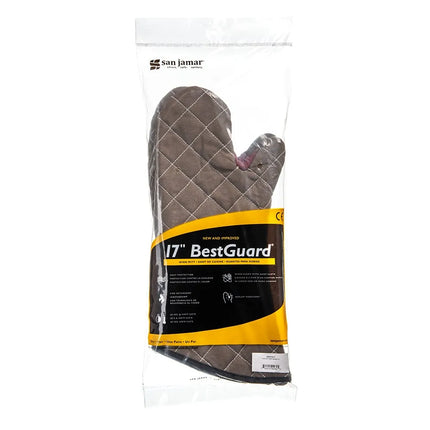 Găng Tay Lò Nướng San Jamar 800FG17 BestGuard™ 43 cm - Poly-Cotton, Vàng Nâu