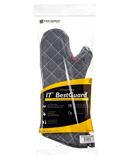 Găng Tay Lò Nướng San Jamar 800FG17-BK BestGuard™ 43 cm - Poly-Cotton, Đen