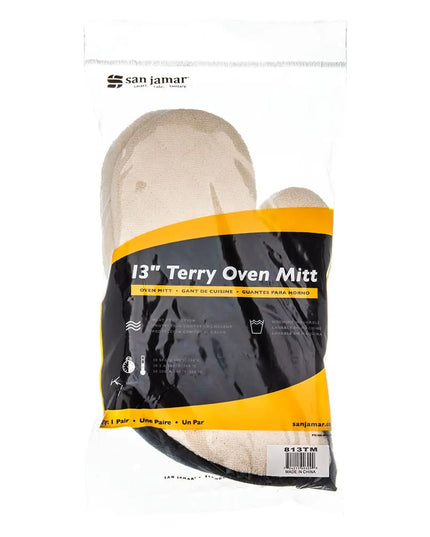 Găng Tay Lò Nướng San Jamar 813TM 33 cm - Terry, Tự Nhiên