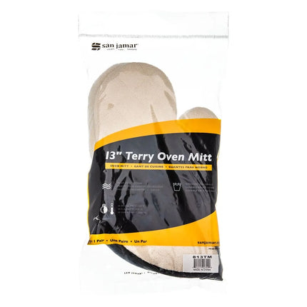 Găng Tay Lò Nướng San Jamar 813TM 33 cm - Terry, Tự Nhiên