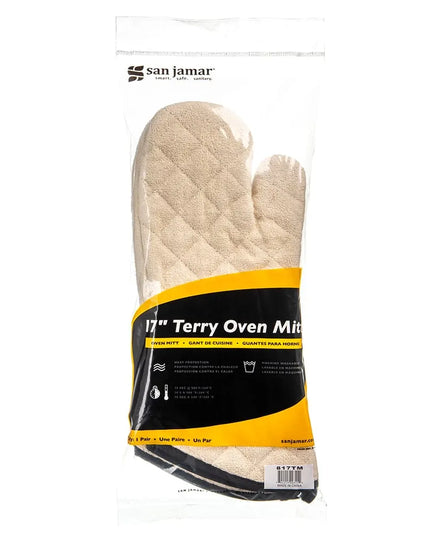 Găng Tay Lò Nướng San Jamar 817TM 43 cm - Terry, Tự Nhiên
