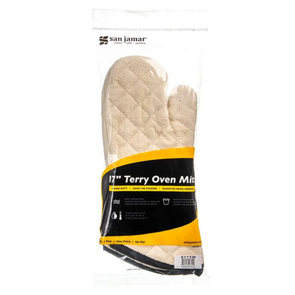 Găng Tay Lò Nướng San Jamar 817TM 43 cm - Terry, Tự Nhiên