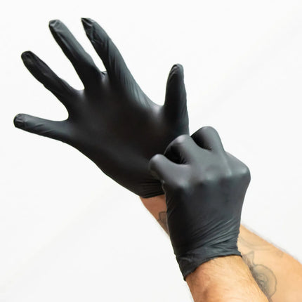 Găng Tay Nitrile Dùng Một Lần Winco GLN-MB - Không Bột, Đen, Cỡ M