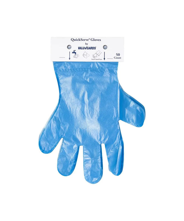 Găng Tay Poly Dùng Một Lần Handgards 303362370 - Không Bột, Xanh Dương, Vừa Mọi Cỡ