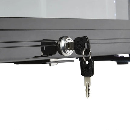 GASTRO-COOL | Commercial Back Bar Cooler – 88L – Single Glass Door – Black