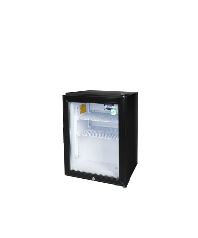 GASTRO-COOL | Commercial Glass Door Mini bar Freezer – 51 L – -23 to -18 °C – Black