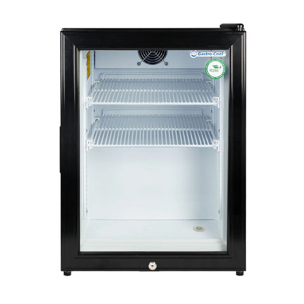GASTRO-COOL | Commercial Glass Door Mini bar Freezer – 51 L – -23 to -18 °C – Black
